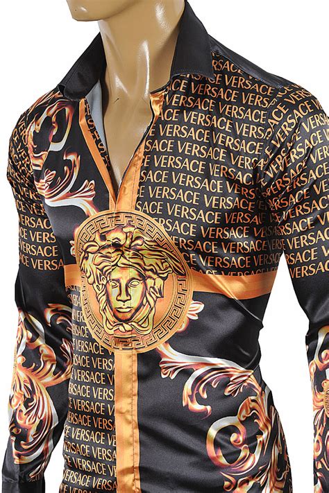 versace men's designer shirts